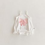【66-90cm】キャミロンパース ベビー リボン スウィート - 画像 (13)