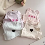 【66-90cm】ロンパース ベビー フラワー ノースリープ - 画像 (21)