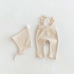【66-100cm】ｔサロペット ベビー パステルカラー フリル - 画像 (4)