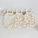 【66-100cm】ロンパース ベビー プリント キャミソール - 画像 (13)