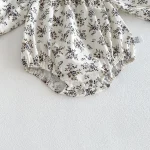 【66-90cm】ロンパース ベビー レース襟 小花柄 - 画像 (18)