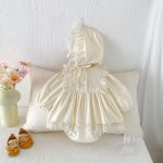 【66-90cm】ロンパース ベビー レース プリンセス - 画像 (3)