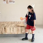 【80-130cm】ショートパンツ 女の子 バイカラー カジュアル - 画像 (30)
