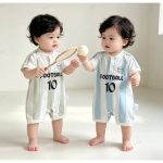 【60-100cm】ロンパース ベビー フットボール カジュアル - 画像 (3)