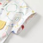 【66-90cm】ロンパース ベビー 落書き キュート 折り襟 - 画像 (6)