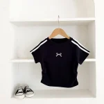 【80-130cm】セットアップ ベビー リボン スカート シンプル - 画像 (8)