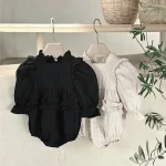 【66-90cm】ロンパース ベビー フリル 韓国風 - 画像 (2)