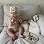 【66-100cm】オールインワン ベビー 犬柄 ワッフル - 画像 (5)
