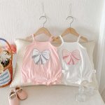 【66-90cm】キャミロンパース ベビー リボン スウィート - 画像 (11)