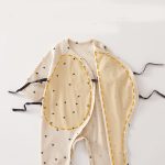 【59-66cm】オールインワン ベビー 柔らか リブボーダー - 画像 (9)