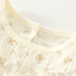 【73-100cm】ワンピース ベビー フラワー柄 フリル - 画像 (5)