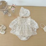 【66-90cm】ロンパース&帽子 ベビー フリル 花柄 - 画像 (10)