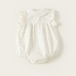 【66-90cm】ロンパース ベビー ハート ドット フリル - 画像 (6)