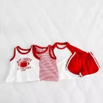 【80-130cm】セットアップ ベビー 英字 カジュアル - 画像 (6)