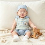 【73-100cm】セットアップ ベビー ノースリーブ ボーダー - 画像 (6)