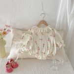 【66-90cm】ロンパース＆帽子 ベビー チューリップ キュート - 画像 (6)