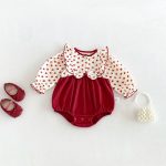 【66-90cm】ロンパース ベビー フラワー キュート - 画像 (2)