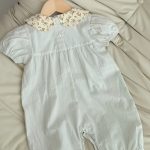 【66-100cm】半袖 ロンパース ベビー 花柄 丸襟 スウィート - 画像 (8)