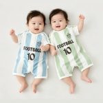 【60-100cm】ロンパース ベビー フットボール カジュアル - 画像 (2)