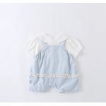 【73-100cm】セットアップ ベビー 可愛い ウサギ ドット サロペット - 画像 (8)