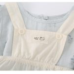 【73-100cm】ワンピースセット ベビー 可愛い パフスリーブ - 画像 (8)