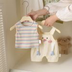 【73-100cm】サロペット＆シャツ ベビー 可愛い おしゃれ - 画像 (5)
