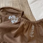 【66-100cm】ロンパース ベビー 刺繍入り パフスリーブ - 画像 (17)