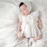 【59-90cm】ロンパース ベビー リボン付き フリル - 画像 (5)