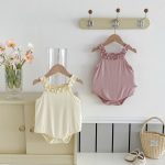 【66-90cm】ロンパース ベビー フリル キャミソール - 画像 (5)