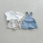 【73-100cm】サロペット ベビー ポケット付き デニム - 画像 (6)
