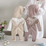 【66-100cm】ｔサロペット ベビー パステルカラー フリル - 画像 (9)