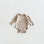 【66-90cm】ロンパース ベビー 熊柄ボーダー シンプル - 画像 (14)