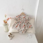 【66-100cm】セットアップ ベビー フリル 小花柄 - 画像 (5)