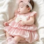 【59-90cm】ロンパース ベビー 蝶結び付き かわいい - 画像 (4)