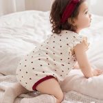 【66-90cm】ロンパース ベビー レッドハート フリル - 画像 (6)