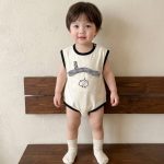 【66-90cm】ロンパース ベビー 可愛い ノースリーブ - 画像 (7)