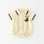 【66-90cm】ロンパース ベビー クマロゴ かわいい - 画像 (4)