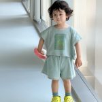 【73-110cm】セットアップ ベビー ひんやり 韓国風 - 画像 (5)