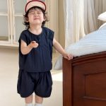 【73-110cm】セットアップ ベビー ゆったり ノースリーブ - 画像 (7)