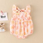 【66-100cm】ロンパースorワンピース ベビー 花柄 フリル - 画像 (8)