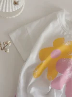 【66-100cm】セットアップ ベビー フラワー プリント - 画像 (26)