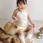 【80-120cm】セットアップ ベビー フリル付き キャミソール - 画像 (10)