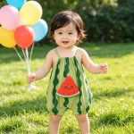 【66-90cm】ロンパースorサロペット ベビー スイカ - 画像 (8)