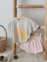 【66-100cm】セットアップ ベビー フラワー プリント - 画像 (21)