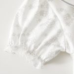 【66-90cm】ロンパース ベビー パフスリーブ 柔らかい - 画像 (6)
