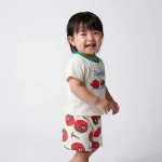 【80-120cm】セットアップ ベビー トマトプリント お出かけに - 画像 (4)