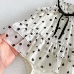 【66-90cm】ロンパース ベビー ドット ワンピース風 - 画像 (15)