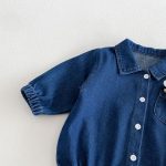 【66-90cm】ロンパース ベビー ポケット付き デニム - 画像 (10)
