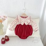 【66-90cm】ロンパース ベビー フラワー キュート - 画像 (5)