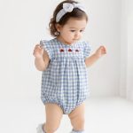 【73-100cm】ロンパース ベビー フリル チェック - 画像 (5)
